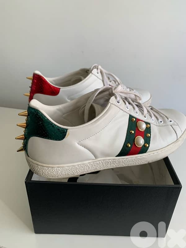 Gucci sneaker size 39 - Gucci Ace Studded Pearl 3