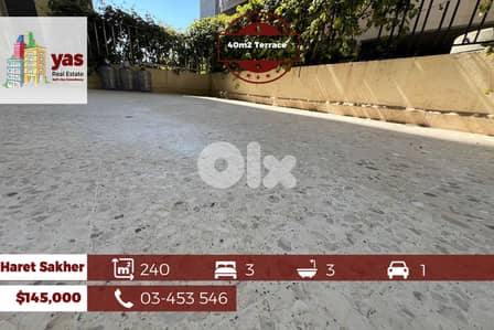 Haret Sakher 240m2 | 40m2 Terrace | Well Maintained | EH |