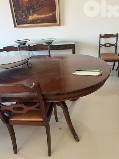 antique dining table 90 years old