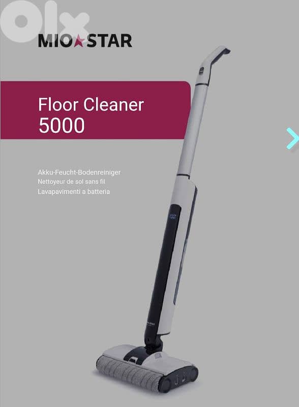 Mio Star Floor Cleaner 5000  damp cleaning of hard floors. 6