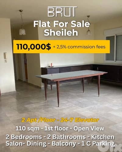 110 sqm apartment for sale in Sheileh!Open Mountain View
