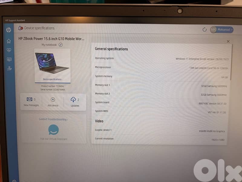 HP Z Book Power G10 Mobile Workstation PC 5