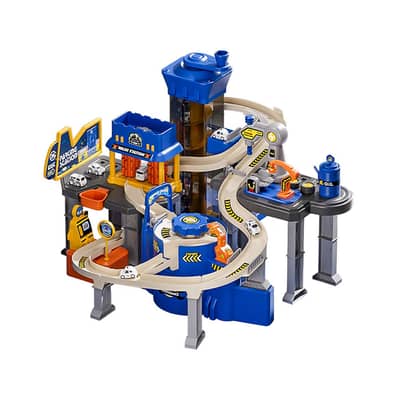 Police Parking Garage Race Track Set - مجموعة مرآب شرطة ومسار سباق