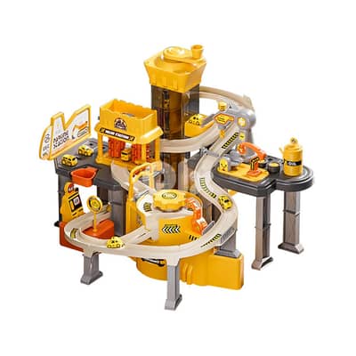 Engineering Parking Garage Race Track Set - مجموعة مرآب هندسي ومسار
