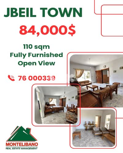 110 sqm Apartment For Sale in Jbeil Town جبيل with Open View