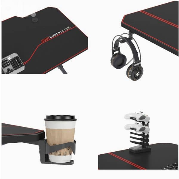 sogesfurniture T- Shape rectangular Gaming Desk Computer. 10