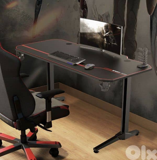 sogesfurniture T- Shape rectangular Gaming Desk Computer. 12