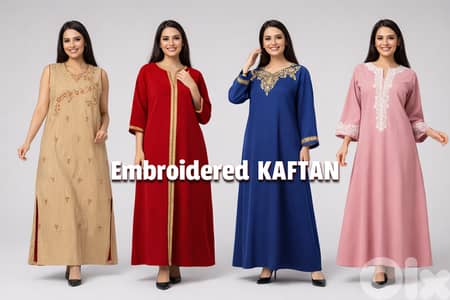 Elegant Embroidered Kaftan from European Brands