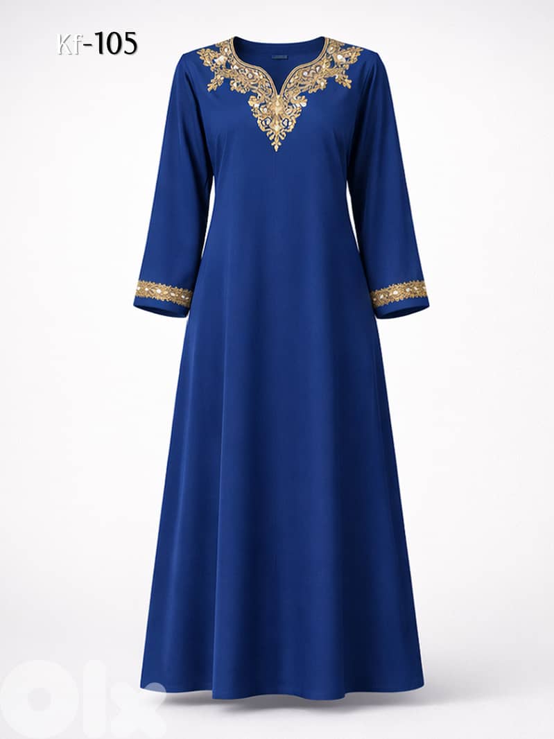 Elegant Embroidered Kaftan from European Brands 5