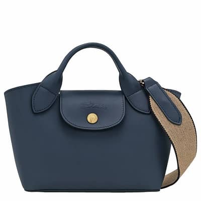 ÉPURE XS TOTE BAG Navy - Leather