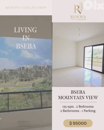 Open Mountain view Apartment for sale in Bseba