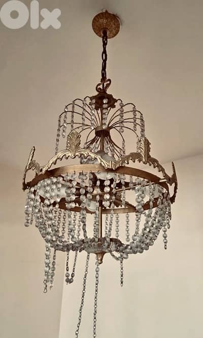 copper chandelier antique