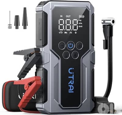 UTRAI Portable Car Jump Starter with Air Compressor, 15000 mAh.