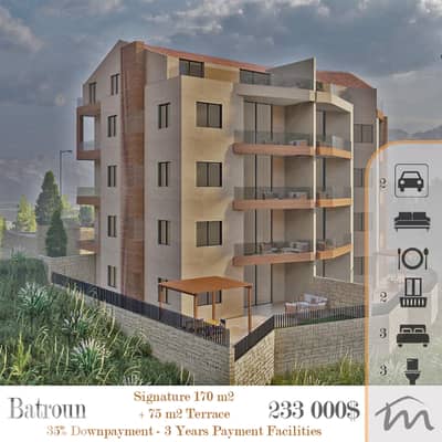 Batroun | 35% DOWNPAYMENT - 3 YEARS FACILITIES | 170m² + 75m² Terrace