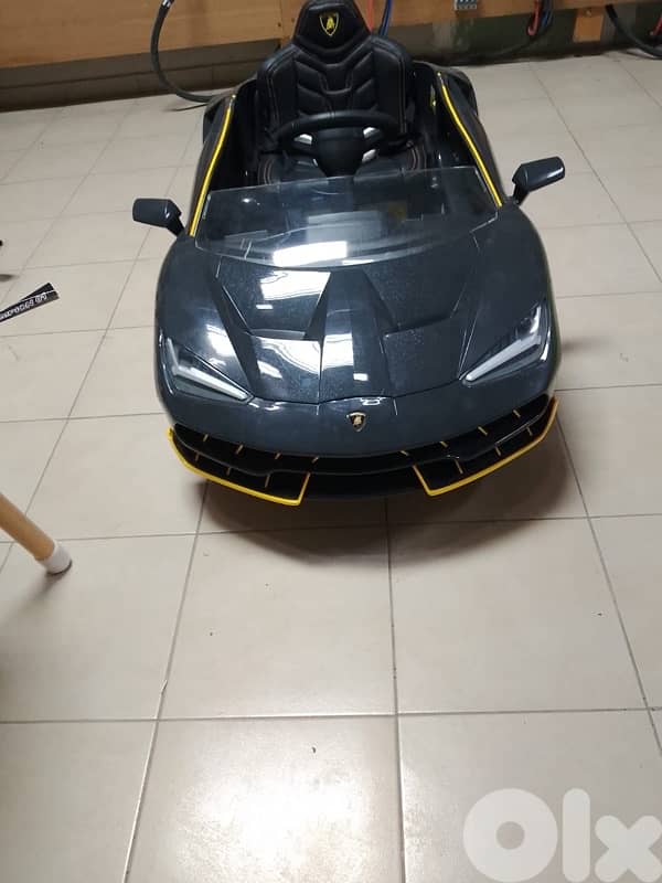 Grey Lamborghini ride on electric car 2