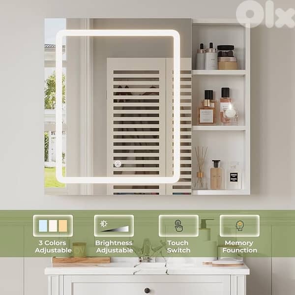 Cabinets with Mirror and Led Lights 1