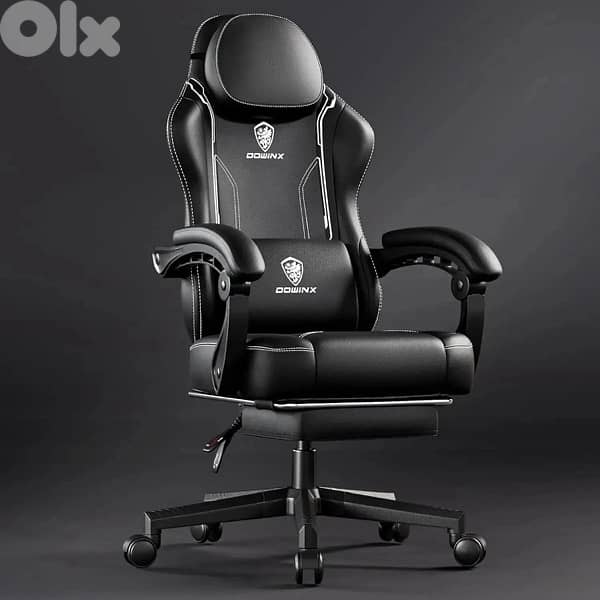 Downix chair black leather 2