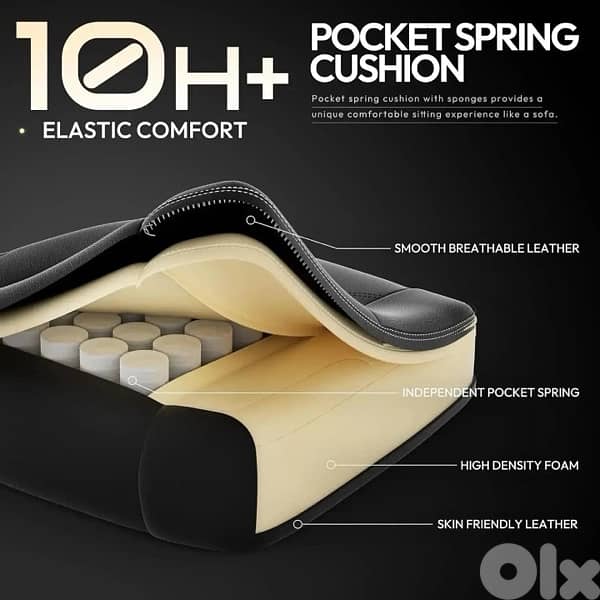 Downix chair black leather 4