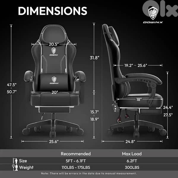 Downix chair black leather 7