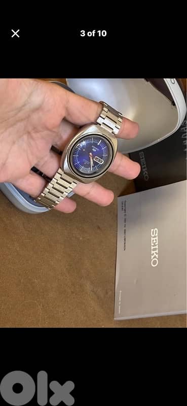 Rare Seiko 5 Sports 6319‑8070 (1977)Automatic•Blue Sunburst Dial•Japan 3