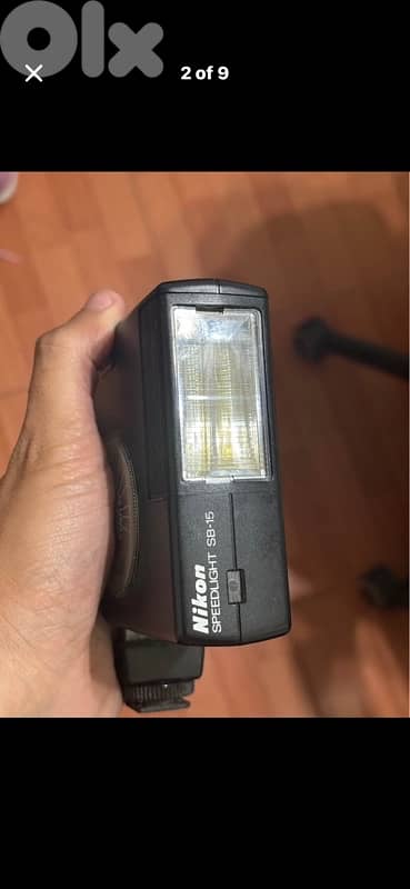 Nikon Speedlight SB-15 • Vintage Flash Unit • Tested & Working 1