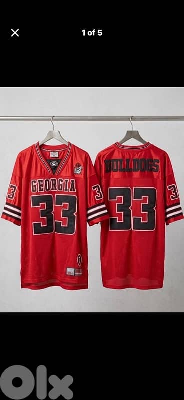 Vintage Georgia Bulldogs #33 Football Jersey •Colosseum Athletics L XL