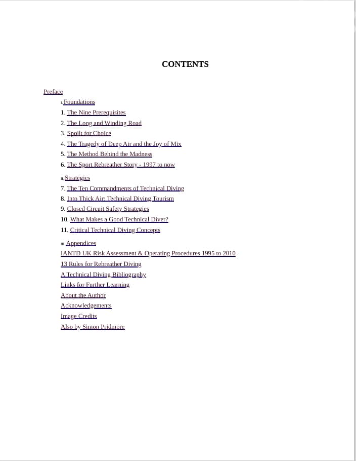 Technically Speaking: Talks on Technical Diving Volume 2 (eBook) 1