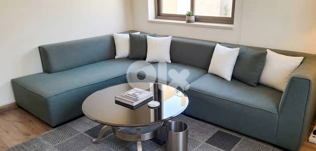 طاولة + (L shape) كنباية زاوية