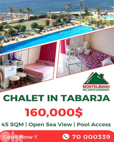 45 sqm Chalet For Sale in Tabarja طبرجا with Pool Access