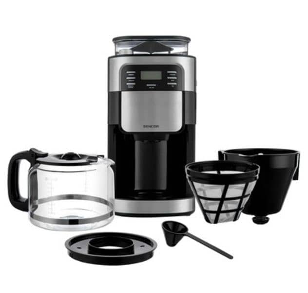 Severin, water tank 1.4 L, inox/black - Coffee maker with grinder 3