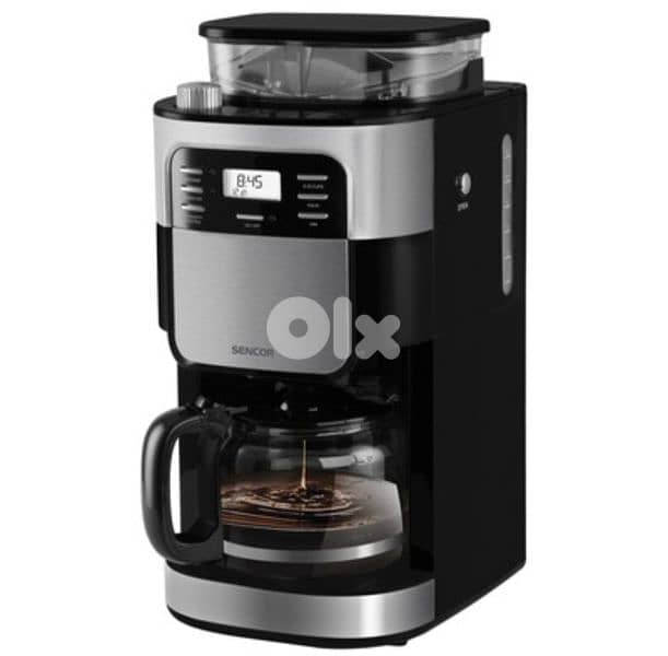 Severin, water tank 1.4 L, inox/black - Coffee maker with grinder 4