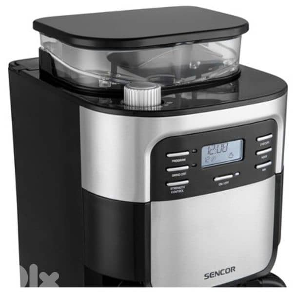 Severin, water tank 1.4 L, inox/black - Coffee maker with grinder 5