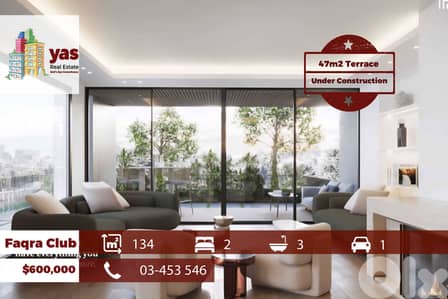 Faqra Club 134m2 | 47m2 Terrace | Duplex | Under Construction | DA/EL