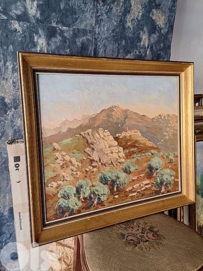 european signed oil painting