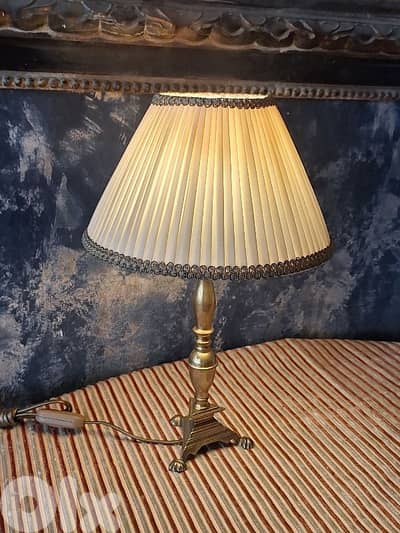 french brass lamp
