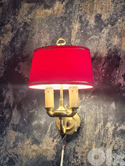 2 antique french wall lights