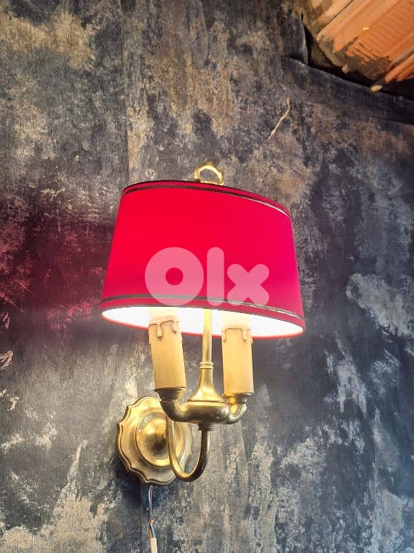 2 antique french wall lights 1