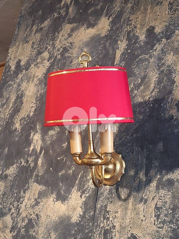 2 antique french wall lights 2