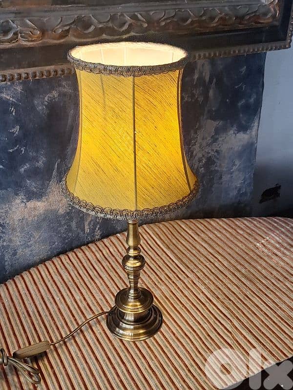 antique english brass lamp 2
