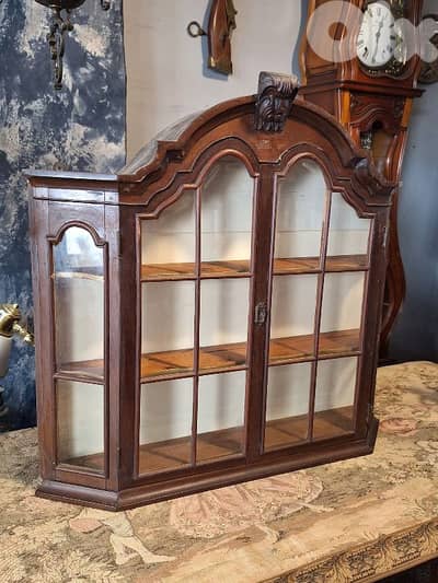 anrique 2 doors french wooden pharmacy