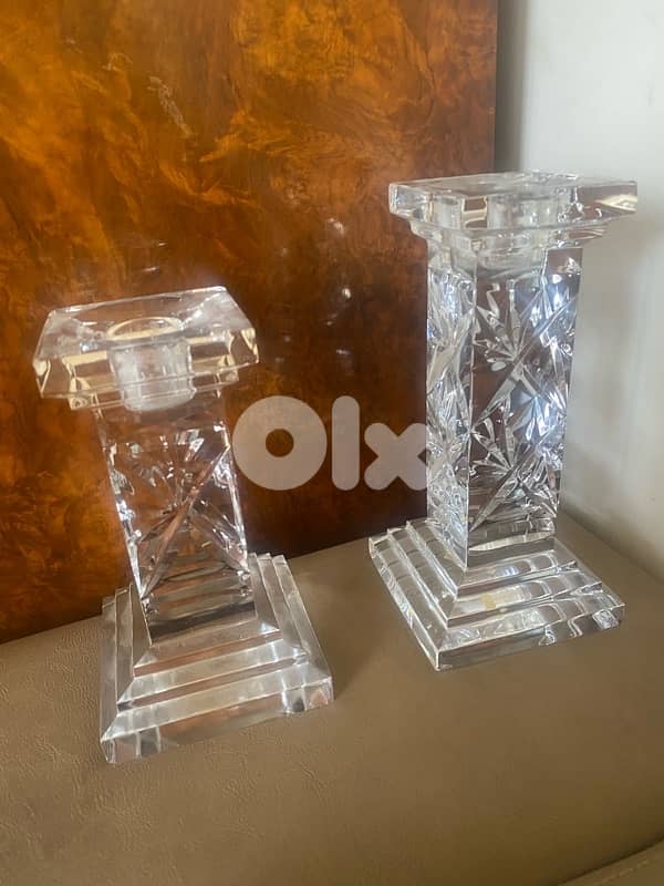 Bohemia candle holder Crystal 1