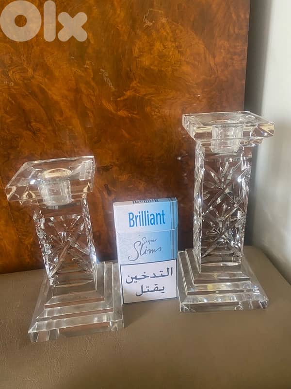 Bohemia candle holder Crystal 2