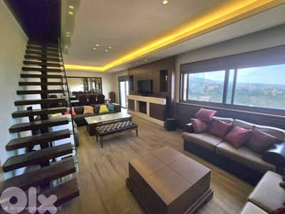 Duplex for Rent in Aoukar (Belle Vue) | Panoramic Sea & Beirut View