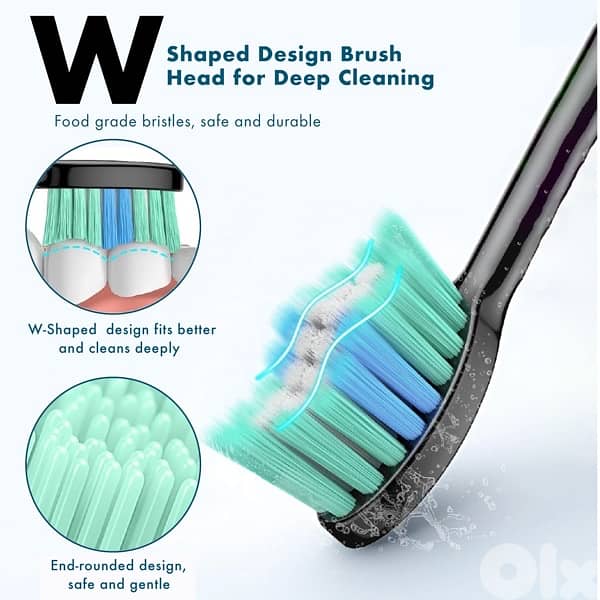 Rechargeable Electric Toothbrush IPX7 Waterproof 6