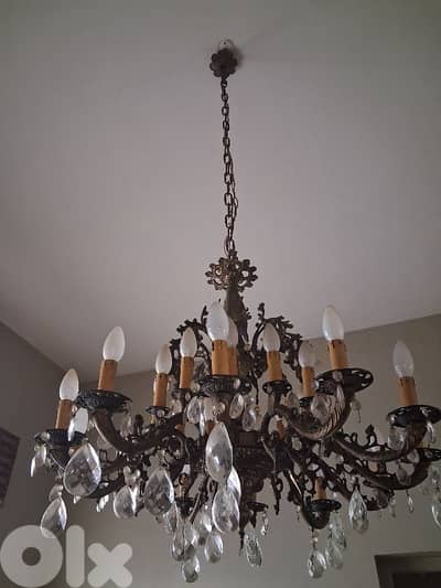Antique-Style Crystal Chandelier