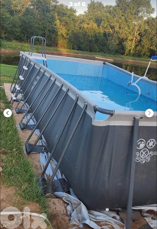 Large Intex Swimming Pool 7.32m x 3.66m – Excellent Condition 2