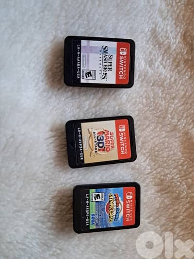 6 games of nintendo used gd condition