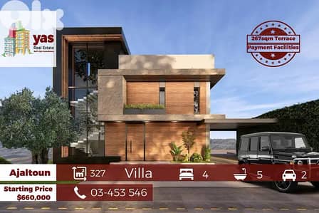 Ajaltoun 327m2 | 267m2 Terrace |Under Construction | Villa | View | BG