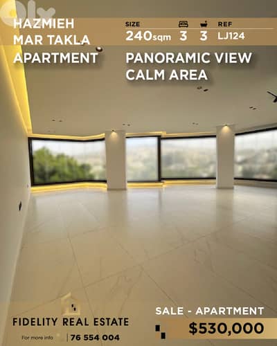 Apartment for sale in Hazmieh LJ124 شقة للبيع في حازمية