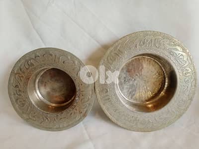 قطعتين أنتيك نحاس أحمر